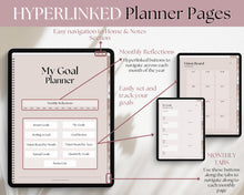 Load image into Gallery viewer, Digital GOAL Planner | GoodNotes Goals Tracker, SMART Goal Setting, Vision Board, UNDATED iPad Goal Journal | Lux