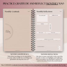 Load image into Gallery viewer, Gratitude & Mindfulness Journal | Gratitude Template, Self Care Planner, Positivity Diary, Daily Journal, Gratitude Jar, Wellness, Manifestation Journal | A5 Lux