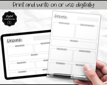 Load image into Gallery viewer, Disease Template, Nursing Patho Pathophysiology Study Guide for Students, Med Surg Brain Sheet, Disease Overview Printable | Mono