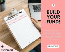 Load image into Gallery viewer, Sinking Funds Tracker BUNDLE | Printable Savings, Budget & Finance Trackers | Pink
