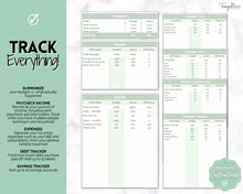 Load image into Gallery viewer, Budget by Paycheck Google Sheets Spreadsheet | Biweekly Zero Based Budget Tracker | Green