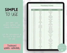 Load image into Gallery viewer, Budget by Paycheck Google Sheets Spreadsheet | Biweekly Zero Based Budget Tracker | Green