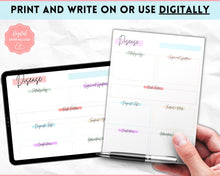 Load image into Gallery viewer, Disease Template, Nursing Patho Pathophysiology Study Guide for Students, Med Surg Brain Sheet, Disease Overview Printable | Pastel Rainbow