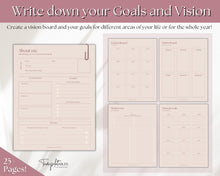 Load image into Gallery viewer, Manifestation & Affirmation Journal | Law of Attraction, Vision Board & Mindfulness Printables | Lux