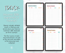 Load image into Gallery viewer, UNDATED Digital Budget Planner for GoodNotes | Digital iPad Finance Planner | Colorful Sky