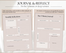 Load image into Gallery viewer, Gratitude Journal Printable Bundle | Mindfulness Log, Gratitude Template, Self Care & Wellness Planner | Lux