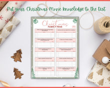 Load image into Gallery viewer, Christmas Family Feud Game | Holiday Xmas Party Game Printables for the Family | Green