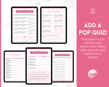 Load image into Gallery viewer, 60+ WORKSHEET Template Bundle | Canva Workbook Templates & Lead Magnet for Coaches | Brit Pink