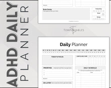 Load image into Gallery viewer, ADHD Daily Planner for Adults - Made for Neurodivergent Brains | Mono