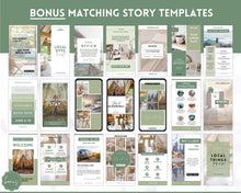 Load image into Gallery viewer, AIRBNB Instagram Templates! Editable Social Media Posts, Canva, Air bnb, Superhost, Host signs, Signage, VRBO Vacation Rental, Welcome Book | Lovelo Green