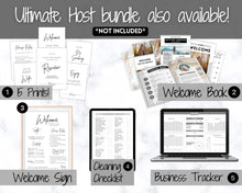 Load image into Gallery viewer, AIRBNB Instagram Templates! Editable Social Media Posts, Canva, Air bnb, Superhost, Host signs, Signage, VRBO Vacation Rental, Welcome Book | Lovelo Mono
