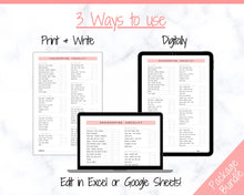 Load image into Gallery viewer, Airbnb Cleaning Checklist, EDITABLE Housekeeping Cleaning Planner, Cleaning Schedule, House Chores, Clean Routine, Professional Cleaning