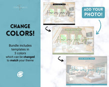 Load image into Gallery viewer, Airbnb Feedback Request Postcard, Editable Airbnb Guest Rating & Review Form, Air bnb Welcome Book, Check Out Signs, VRBO Signage, STR Host - Blue