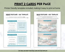 Load image into Gallery viewer, Airbnb Feedback Request Postcard, Editable Airbnb Guest Rating & Review Form, Air bnb Welcome Book, Check Out Signs, VRBO Signage, STR Host - Green