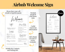 Load image into Gallery viewer, Airbnb Host BUNDLE! Editable Airbnb Signs, Welcome Book Template, Cleaning checklist, Business Tracker Spreadsheet, Air bnb Printables, VRBO | Yellow