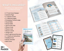 Load image into Gallery viewer, Airbnb Template BUNDLE! Editable Airbnb Signs, Welcome Book, Cleaning checklist, Business Tracker Spreadsheet, Air bnb Printables, Host VRBO | Pink