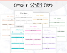 Load image into Gallery viewer, Article Summary Sheet, Student Planner, Student Printable, Research Paper, Dissertation, Journal, Project Planner, Study, College, Essay | Pink