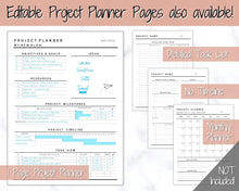 Load image into Gallery viewer, Article Summary Sheet, Student Planner, Student Printable, Research Paper, Dissertation, Journal, Project Planner, Study, College, Essay | Pink