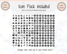 Load image into Gallery viewer, Business Thank You For Your Order Insert Card Template. EDITABLE Parcel Insert, Etsy Order, Small Business card, Thank you, your Purchase | Watercolor & Monochrome