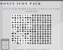 Load image into Gallery viewer, CV TEMPLATE Resume Word. Professional Resume Template. Minimalist Executive. CV template free. Resume Template Bundle. Curriculum Vitae | Style 21