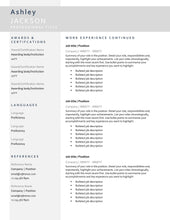 Load image into Gallery viewer, CV TEMPLATE Resume Word. Professional Resume Template. Minimalist Executive. CV template free. Resume Template Bundle. Curriculum Vitae | Style 21
