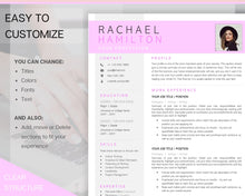 Load image into Gallery viewer, CV TEMPLATE Resume Word. Professional Resume Template. Minimalist Executive. CV template free. Resume Template Bundle. Curriculum Vitae | Style 25