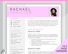 Load image into Gallery viewer, CV TEMPLATE Resume Word. Professional Resume Template. Minimalist Executive. CV template free. Resume Template Bundle. Curriculum Vitae | Style 25