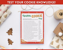 Load image into Gallery viewer, Christmas Cookie Quiz Game! Holiday Guess the Cookie Game Printable, Xmas Party, Fun Family Activity Set, Virtual, Kids Adults, Office