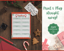 Load image into Gallery viewer, Christmas Family Feud Game! Holiday Family Quiz Game, Printable Xmas Party Game, Virtual Fun Activity, Kids Adults, Office, Fortunes, Trivia