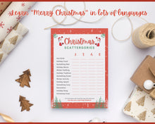 Load image into Gallery viewer, Christmas SCATTERGORIES Game! Holiday Game Printables, Xmas Party Game, Fun Family Activity Set, Virtual, Kids Adults, Office Party, Quiz