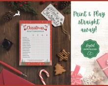 Load image into Gallery viewer, Christmas SCATTERGORIES Game! Holiday Game Printables, Xmas Party Game, Fun Family Activity Set, Virtual, Kids Adults, Office Party, Quiz