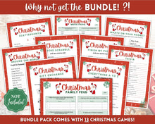 Load image into Gallery viewer, Christmas Word Scramble! Holiday Game Printables, Xmas Party Game, Fun Family Activity Set, Virtual, Kids Adults, Office, Anagram, Quiz