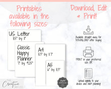 Load image into Gallery viewer, Colorful Weekly & Monthly Planners, EDITABLE Weekly Planner Printable, To Do List, Teacher, Student, Business Template, Schedule, Checklist