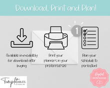 Load image into Gallery viewer, Daily Planner, Weekly Planner, Monthly Planner Printable PACK! Digital Planner Insert Sets, To do List, Productivity, Work Day, Hourly, A4 A5 Letter, iPad, Goodnotes - Colorful Sky