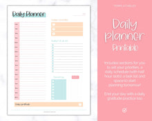 Load image into Gallery viewer, Daily Planner, Weekly Planner, Monthly Planner Printable PACK! Digital Planner Insert Sets, To do List, Productivity, Work Day, Hourly, A4 A5 Letter, iPad, Goodnotes - Colorful Sky