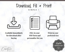 Load image into Gallery viewer, EDITABLE Cleaning Schedule, FLYLADY Daily Routine, Cleaning Checklist, Cleaning Planner, Weekly House Chore, Control Journal, Fly Lady Zones | Landscape & Portrait - Mono
