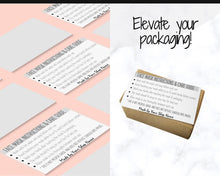 Load image into Gallery viewer, EDITABLE Face Mask LABEL Care Card, How to Handle Order Card, Face Mask Instructions, Business Card Labels, Mask Seller, Package Label Tag | Grey