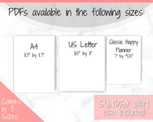 Load image into Gallery viewer, EDITABLE Weekly Planner Printable, Hourly Planner, Week on 2 pages WO2P, Weekly Schedule, Undated Planner, 2021 Weekly Organizer, To Do List - Mono