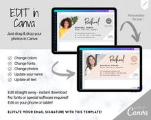 Load image into Gallery viewer, Email Signature Template with logo & photo! Editable Canva Signature Design. Minimalist, Realtor Marketing, Real Estate, Professional, Gmail | Style 10