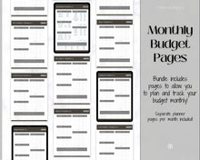 Load image into Gallery viewer, Finance Planner BUNDLE! Budget Planner Templates, Financial Savings Tracker Printable Binder, Monthly Debt, Bill, Spending, Expenses Tracker | Mango