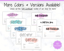 Load image into Gallery viewer, Gift Certificate Template. Editable CHRISTMAS Gift Voucher, Gift Card template, DIY Shop Voucher Coupons. Last minute Gift. Google Slides | Christmas Style 6