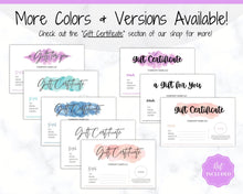 Load image into Gallery viewer, Gift Voucher, CHRISTMAS Gift Certificate Template. Editable Gift Card template, DIY Shop Voucher Coupons. Last minute Gift. Google Slides | Christmas Style 4