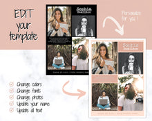 Load image into Gallery viewer, Graduation Announcement Card Template, Senior & High School Grad Announcement, Class of 2021 Invitation, Yearbook, Photo Card Tribute, Canva | Style 2