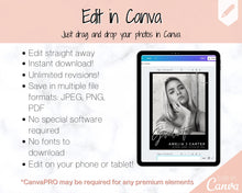 Load image into Gallery viewer, Graduation Announcement Card Template, Senior & High School Grad Announcement, Class of 2021 Invitation, Yearbook, Photo Card Tribute, Canva | Style 6