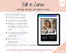 Load image into Gallery viewer, Graduation Announcement Card Template, Senior & High School Grad Announcement, Class of 2021 Invitation, Yearbook, Photo Card Tribute, Canva | Style 7