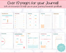 Load image into Gallery viewer, Gratitude Journal Printable BUNDLE! Mindfulness Log, Gratitude Template, Self Care Planner, Daily Journal for Women, Gratitude Jar, Wellness | Colorful Sky