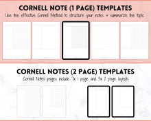 Load image into Gallery viewer, Grid, Line, Dot Paper Printables, Note-Taking Templates, Graph Paper Notebook, Dot Journal Dotted, Cornell Notes, Student Digital Notetaking