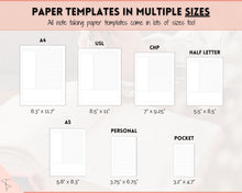 Load image into Gallery viewer, Grid, Line, Dot Paper Printables, Note-Taking Templates, Graph Paper Notebook, Dot Journal Dotted, Cornell Notes, Student Digital Notetaking