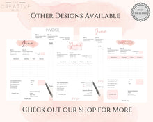 Load image into Gallery viewer, INVOICE TEMPLATE Order Form, EDITABLE Custom Receipt Template, Printable Customer Sales Order Invoice, Receipt Invoice Business form planner | Style 2