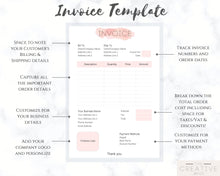 Load image into Gallery viewer, INVOICE Template & ORDER FORM Editable. Custom Receipt Printable. Sales Order Invoice. Ordering Form Tracker Receipt Invoice. Business form | Bundle 2